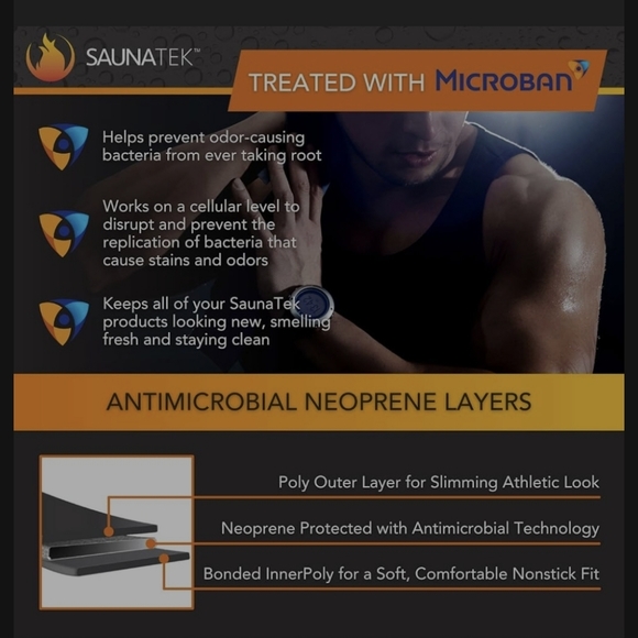 NWOT SaunaFX by Saunatek Men's XXL Neoprene Sauna Vest - Picture 5 of 9